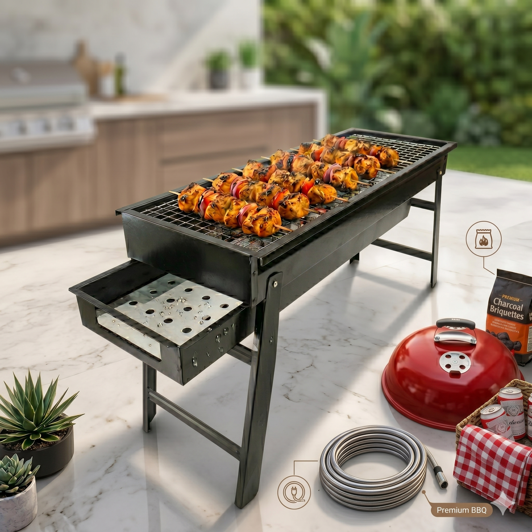 Foldable Portable BBQ Grill