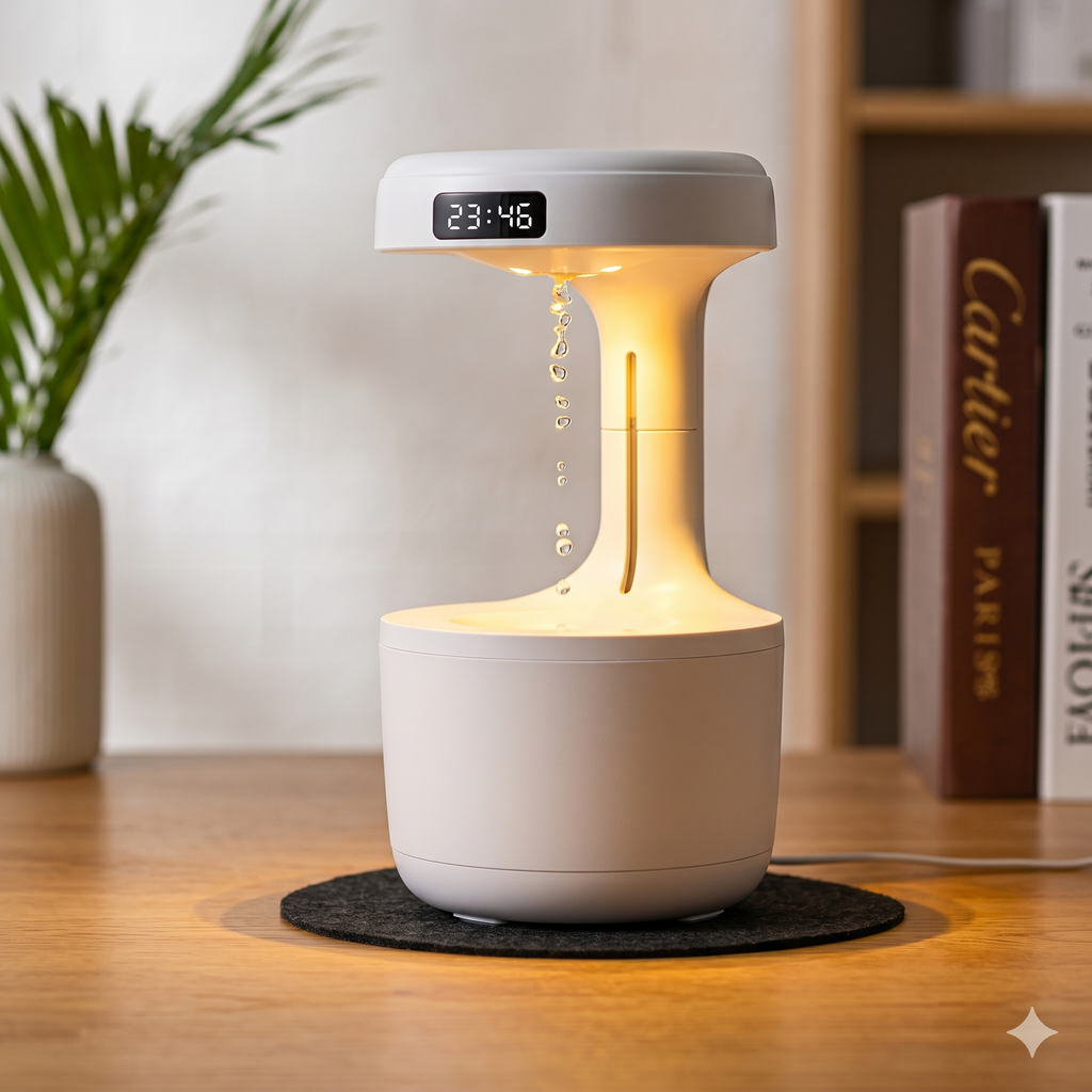 Anti Gravity Air Humidifier With Led Display