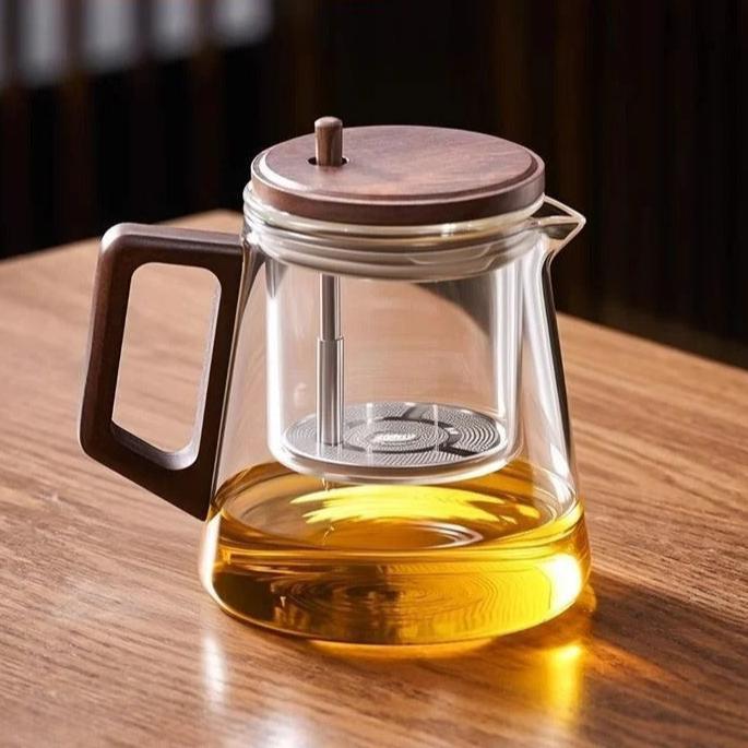 Borosilicate Glass Teapot – High Temperature Resistant Tea & Coffee Pot with Infuser Lid